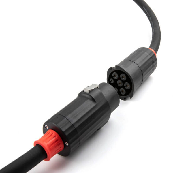 Besen állítható hordozható elektromos autó töltő max. 3x24A (16,5kW) 5 méter (Type2) - Image 8