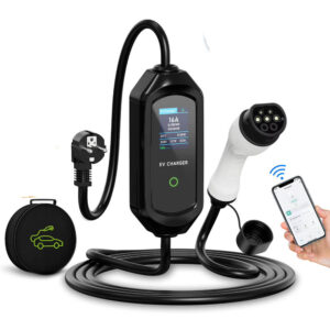 Evelectris okos állítható otthoni töltőkábel WIFI APP 16 A (3,5 kW) 5 méter Type 2 hordtáskával